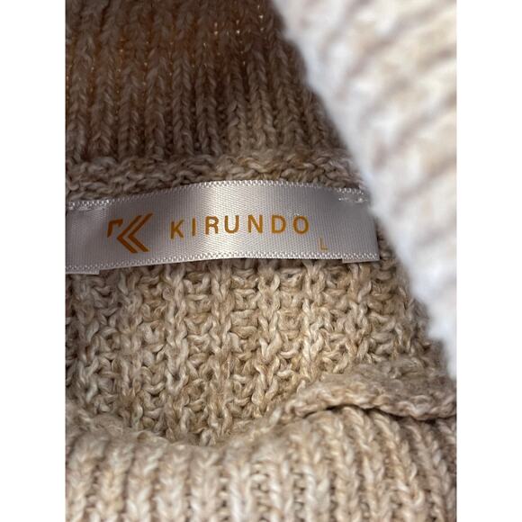 Kirundo Pullover Turtleneck Shawl Wrap Shrug Sweater Cape Cloak - Size Large - Picture 4 of 6